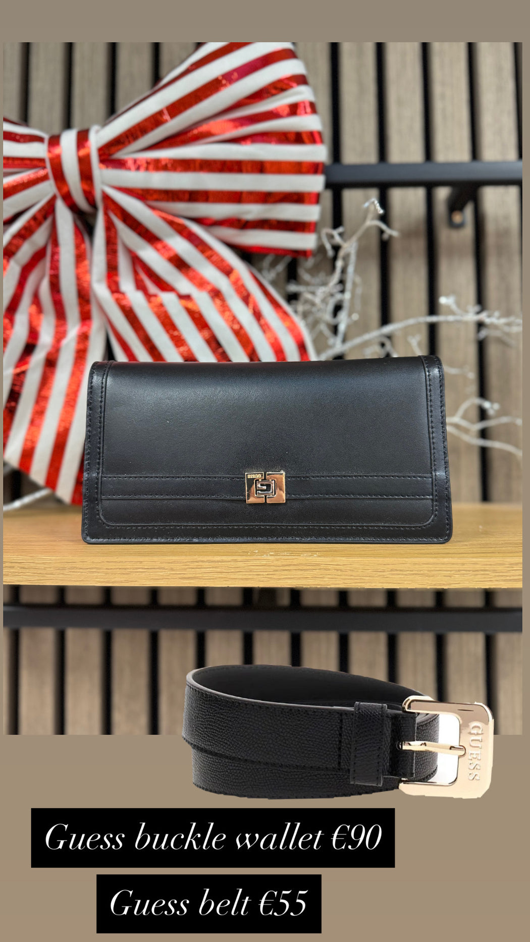 RW1718P5101 Guess Black Buckle Wallet