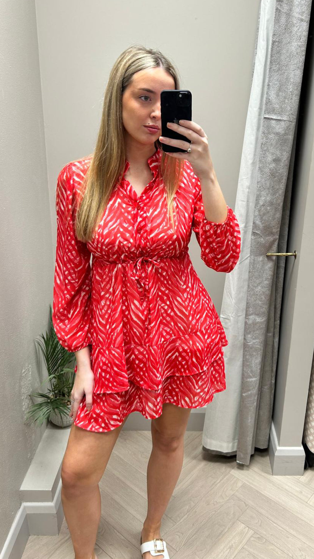 Coral pink  Latina mini dress