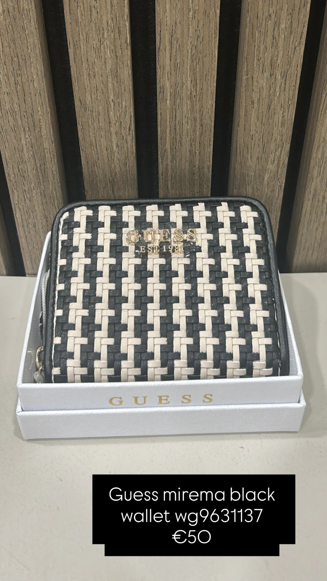 Guess mirema black wallet wg9631137