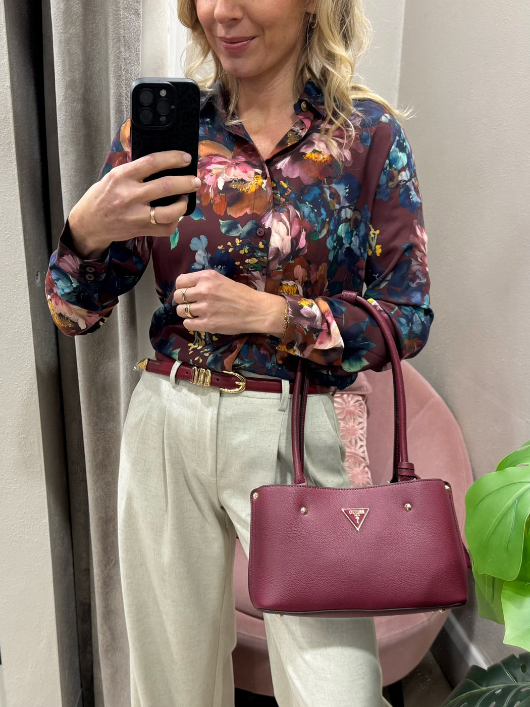 Guess wine guess floral clouis w5bh73wgLA2