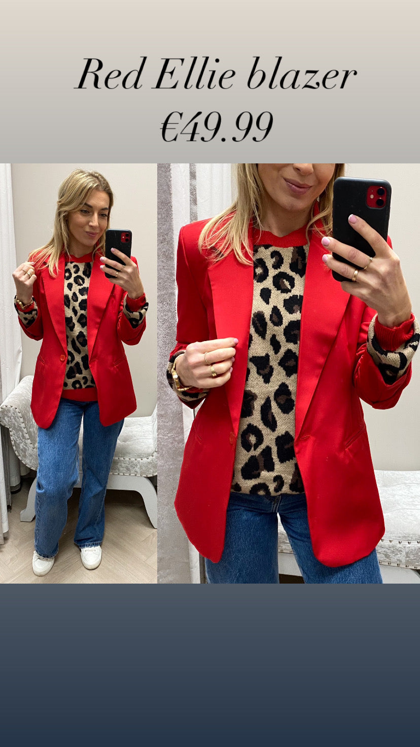 Red Ellie blazer