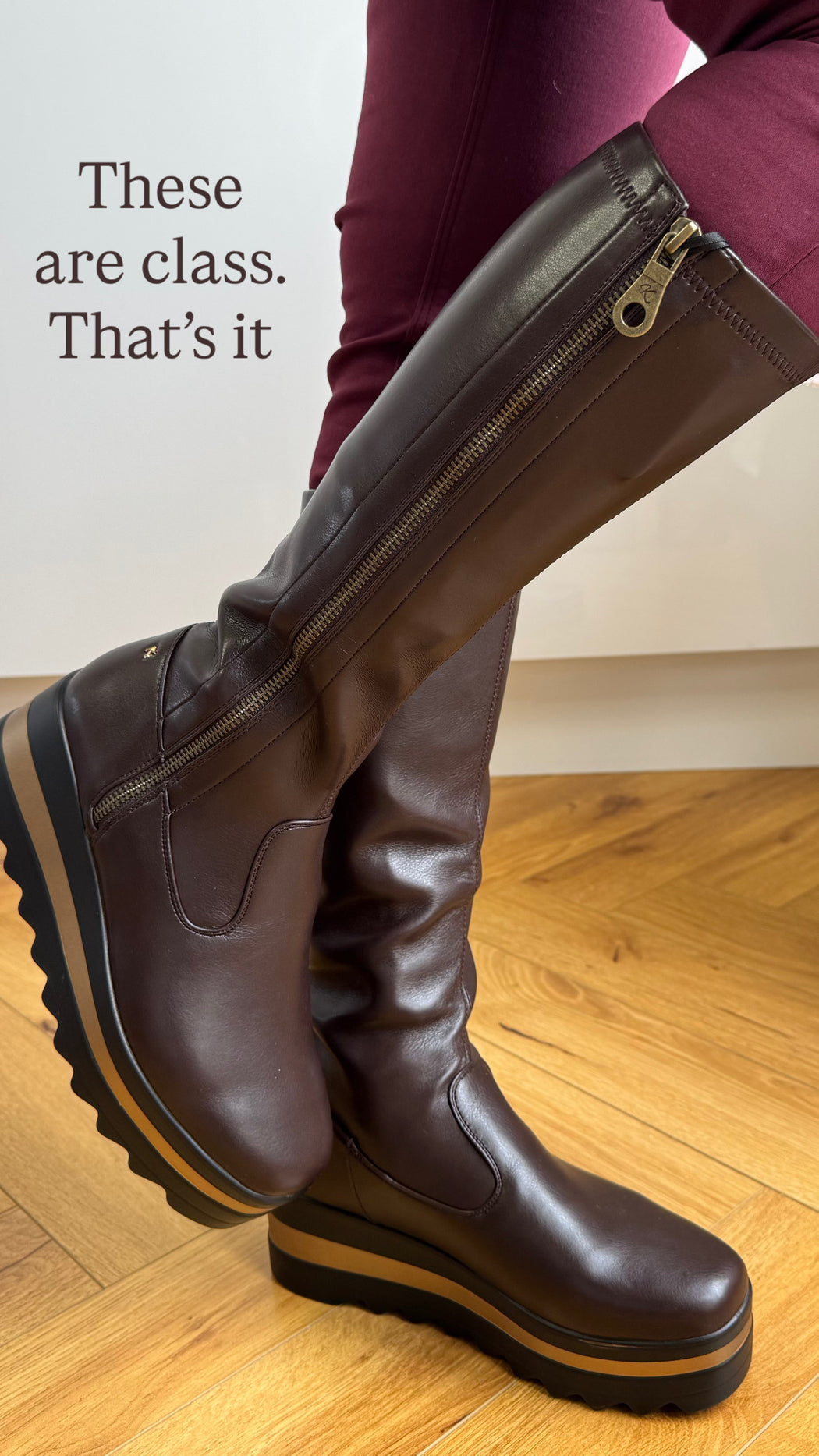 Bildale Chocolate Wedge Boots