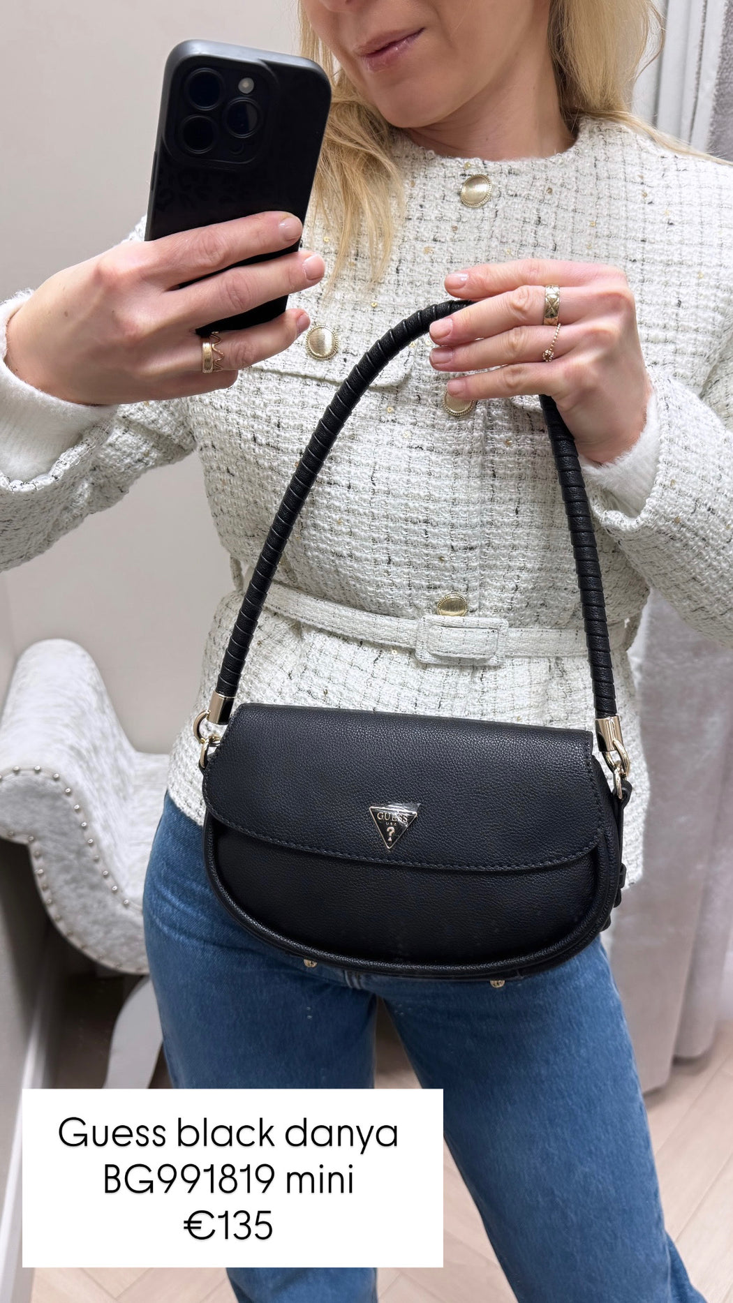 Guess black danya BG991819 mini