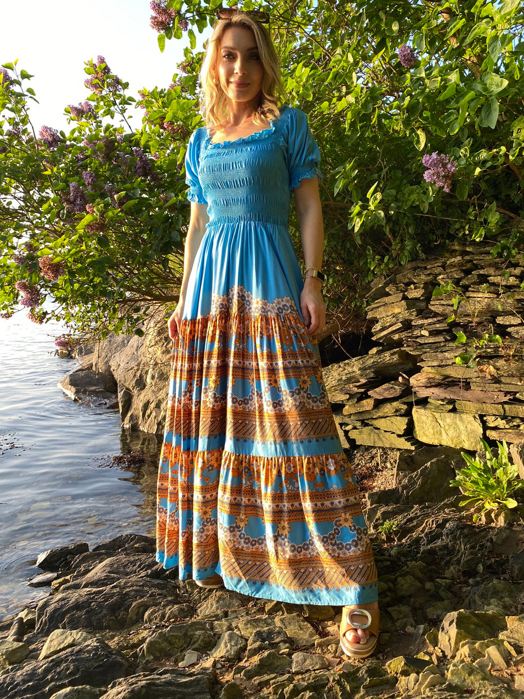 Ginerva print Claudette maxi