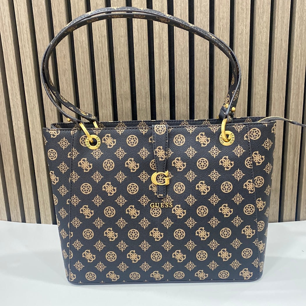 Guess mocha logo kuba tote PA932926