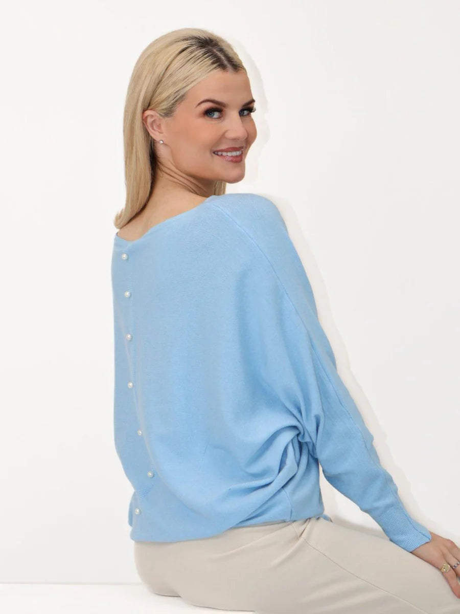 ELBA SKY BLUE KNIT JUMPER