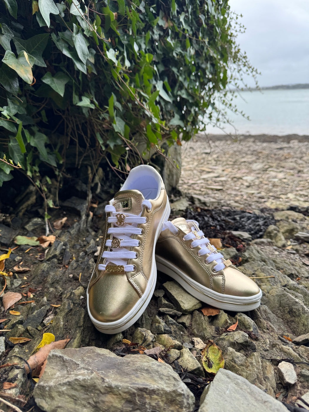 Guess gold sneaker FLTSS3LEL12