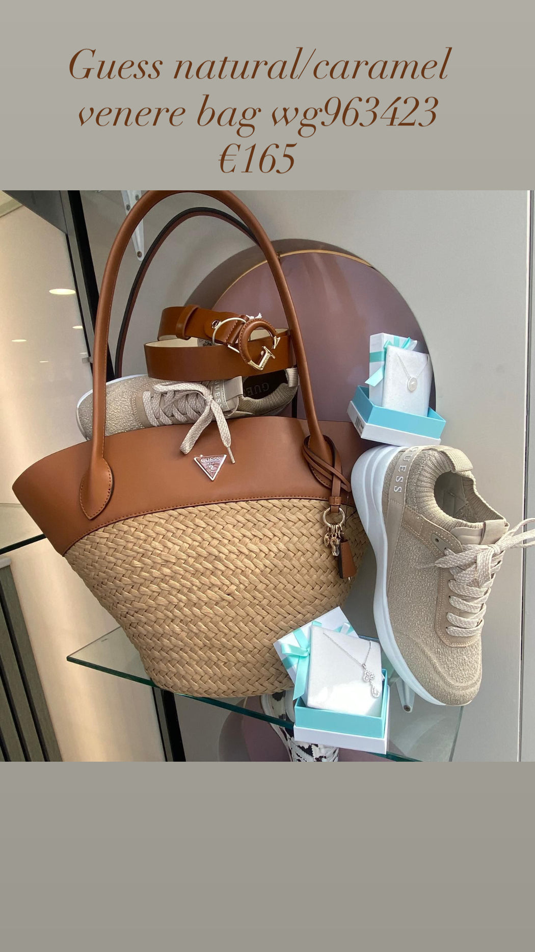 Guess natural/caramel venere bag wg963423