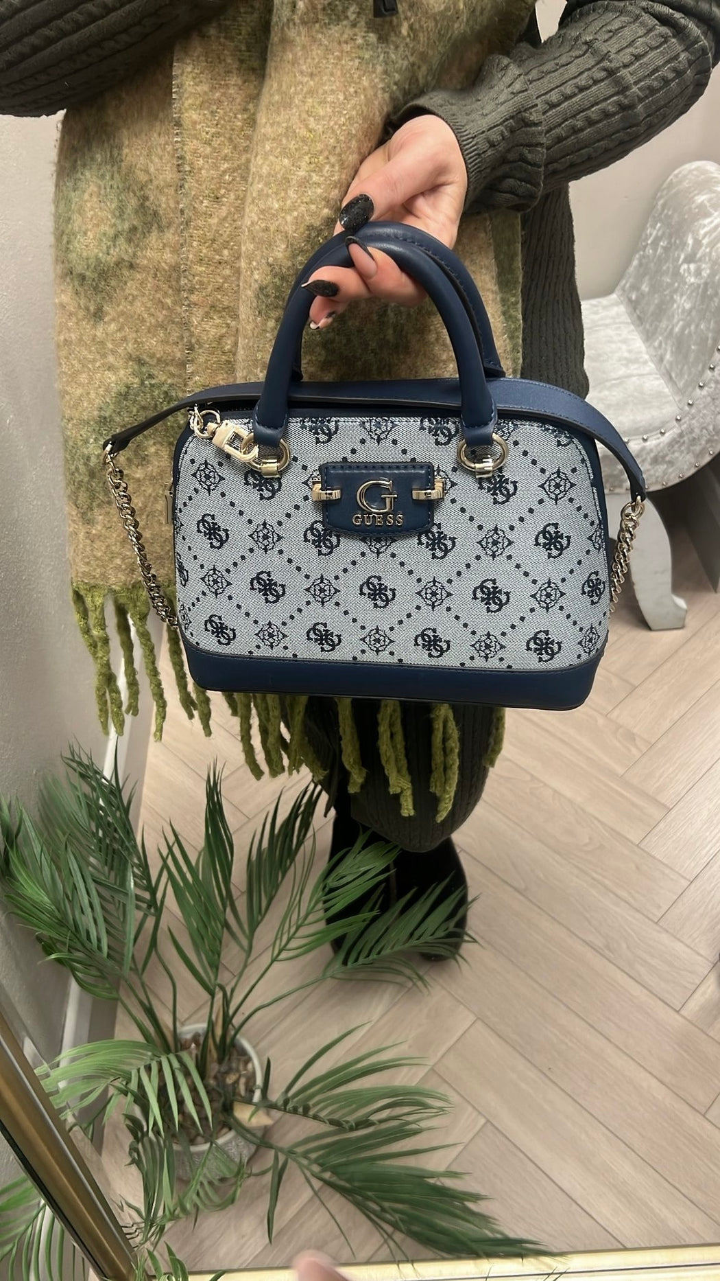 Guess Navy logo NEDA Bag JP965405