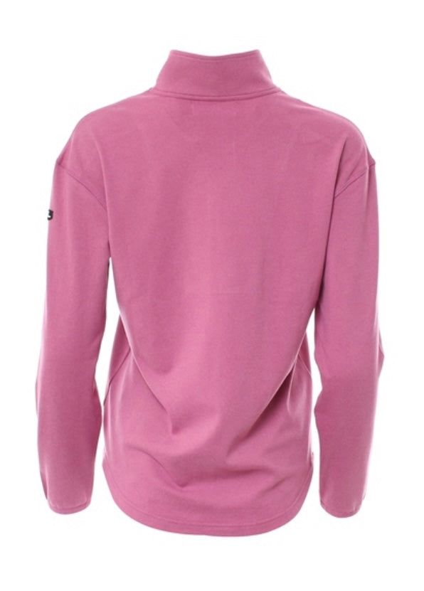 Relax & Renew cranberry tessa half zip