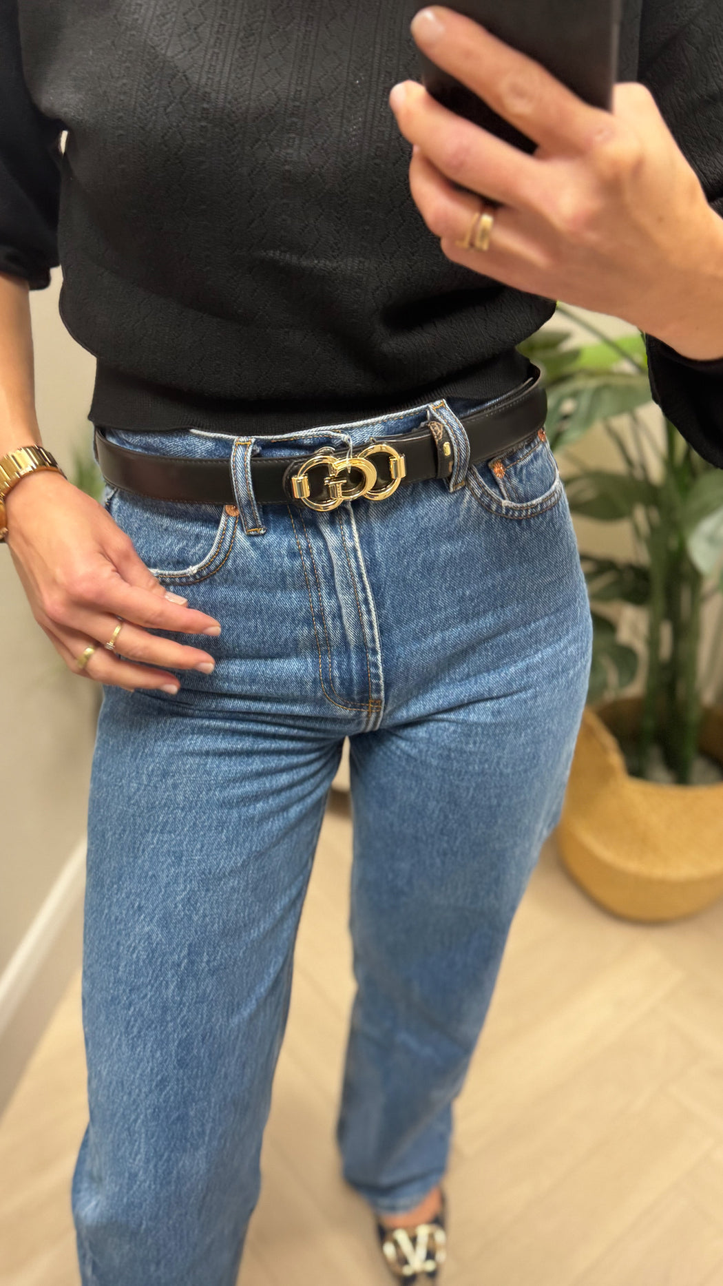 4G Peony guess Logo reversibke buckle Belt bw9244p5330