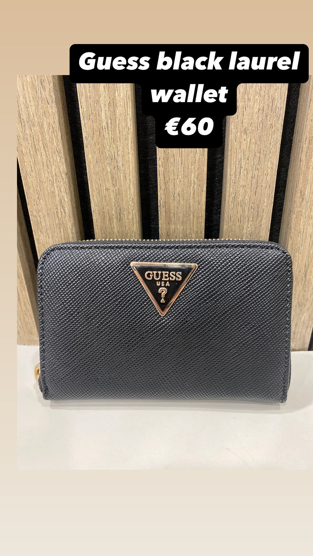 Guess black laurel wallet