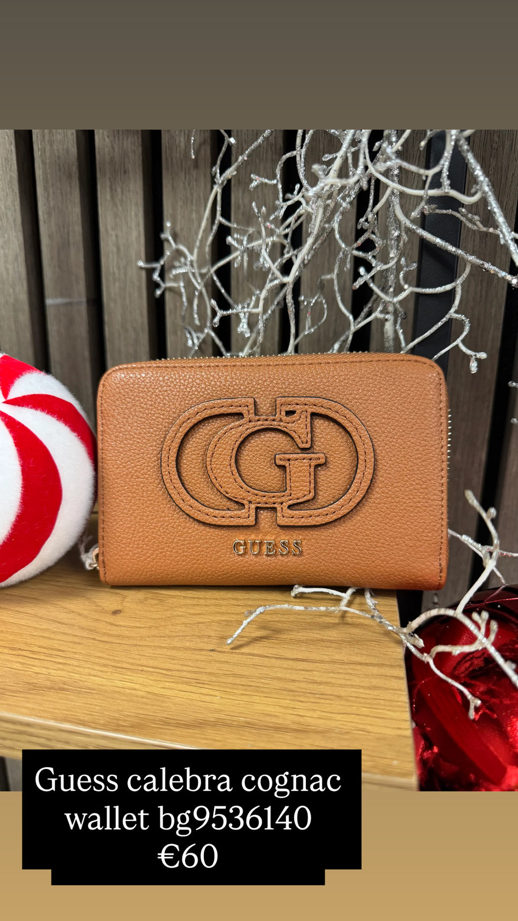 Guess calebra cognac wallet bg9536140
