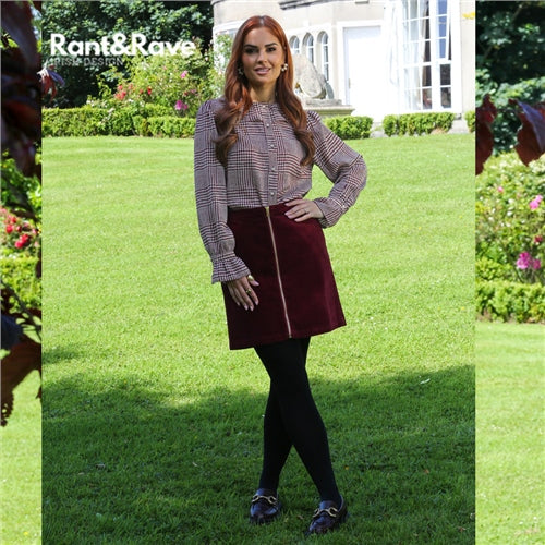 Enore burgundy blouse