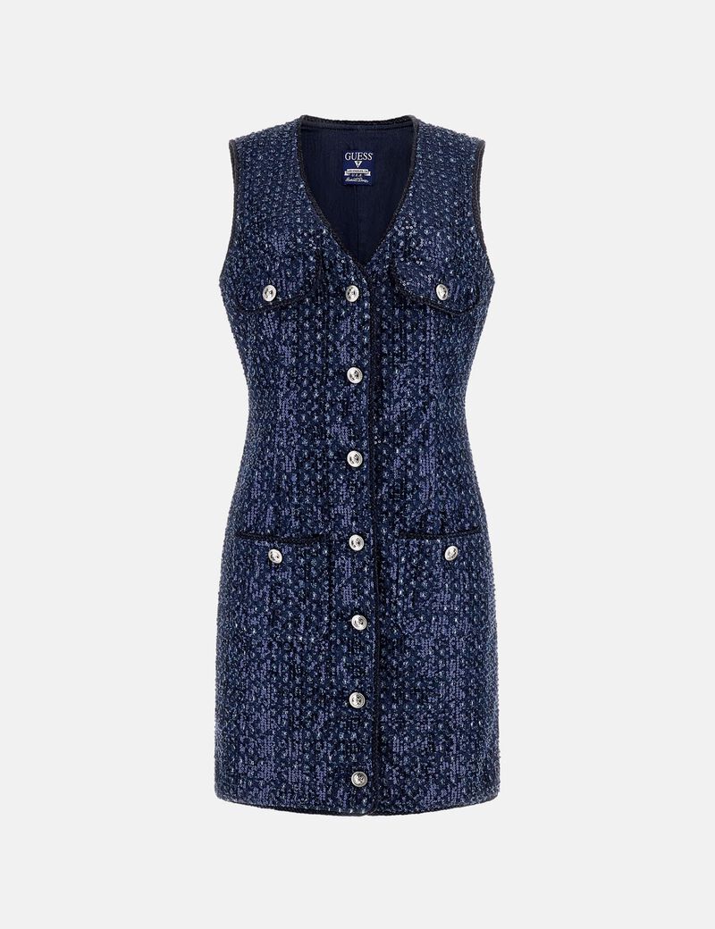 Guess denim sequinned  dress w5bk41d0771