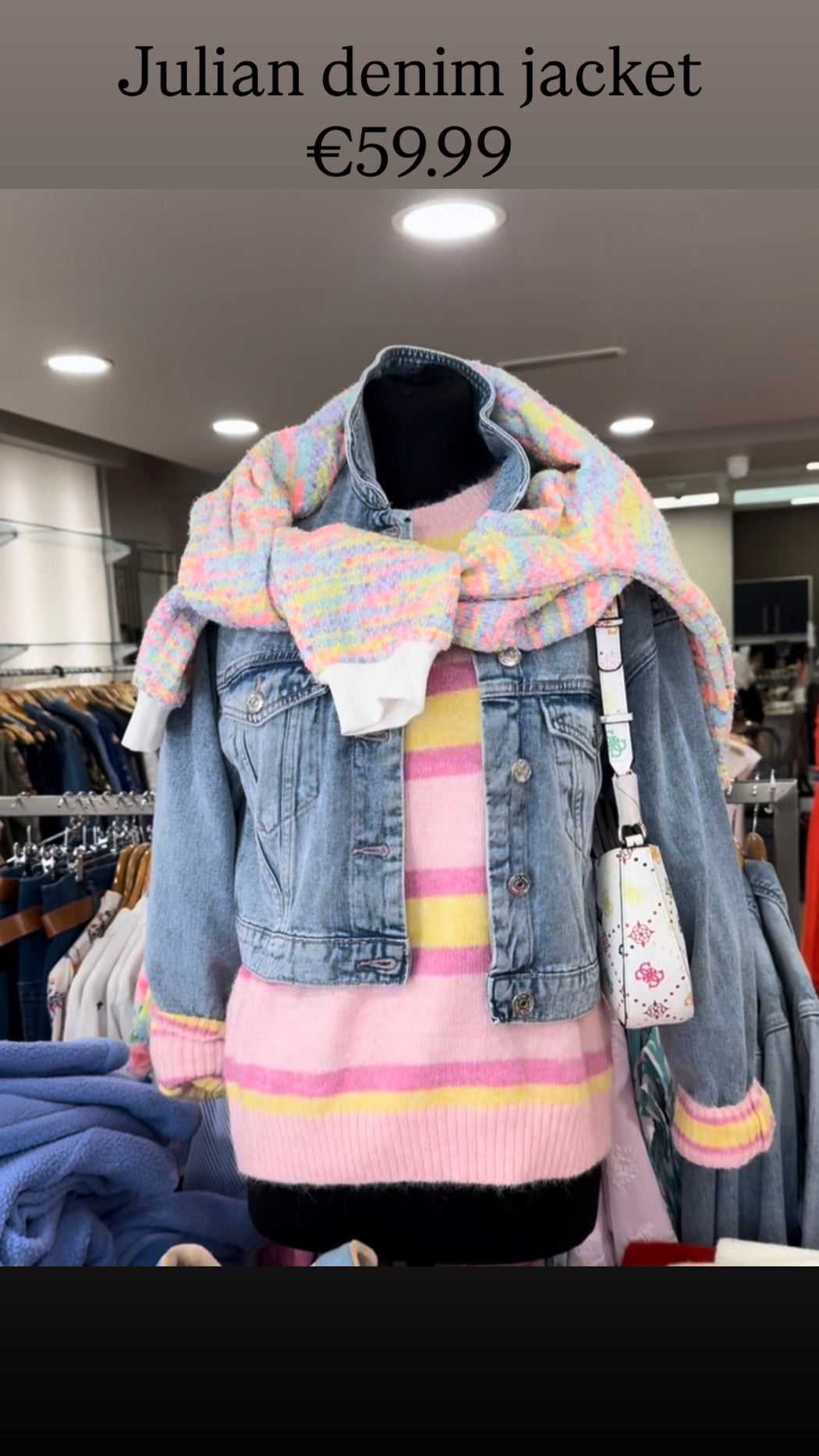 Anita pink stripe knit