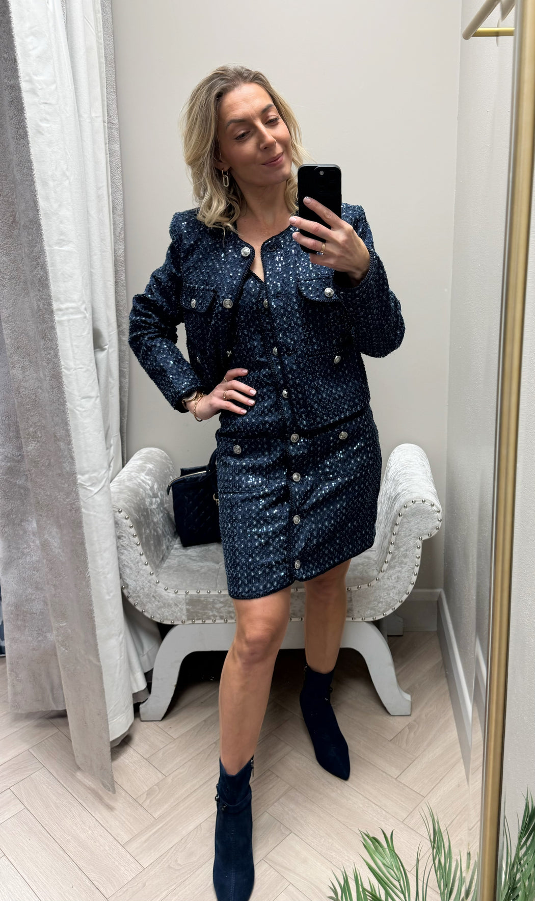 Guess elisa navy jacket w5bnocd0771