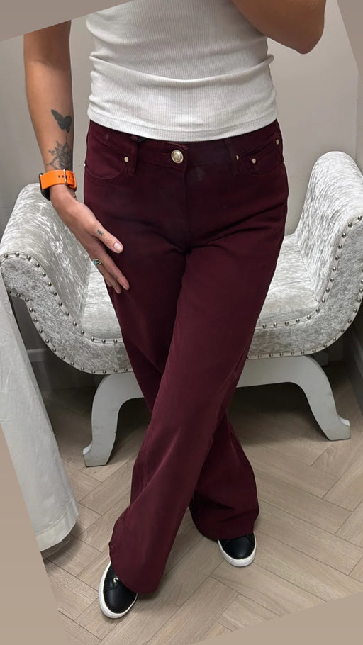 Guess Wine Sexy Palazzo Jeans. W5BA96WFQYB