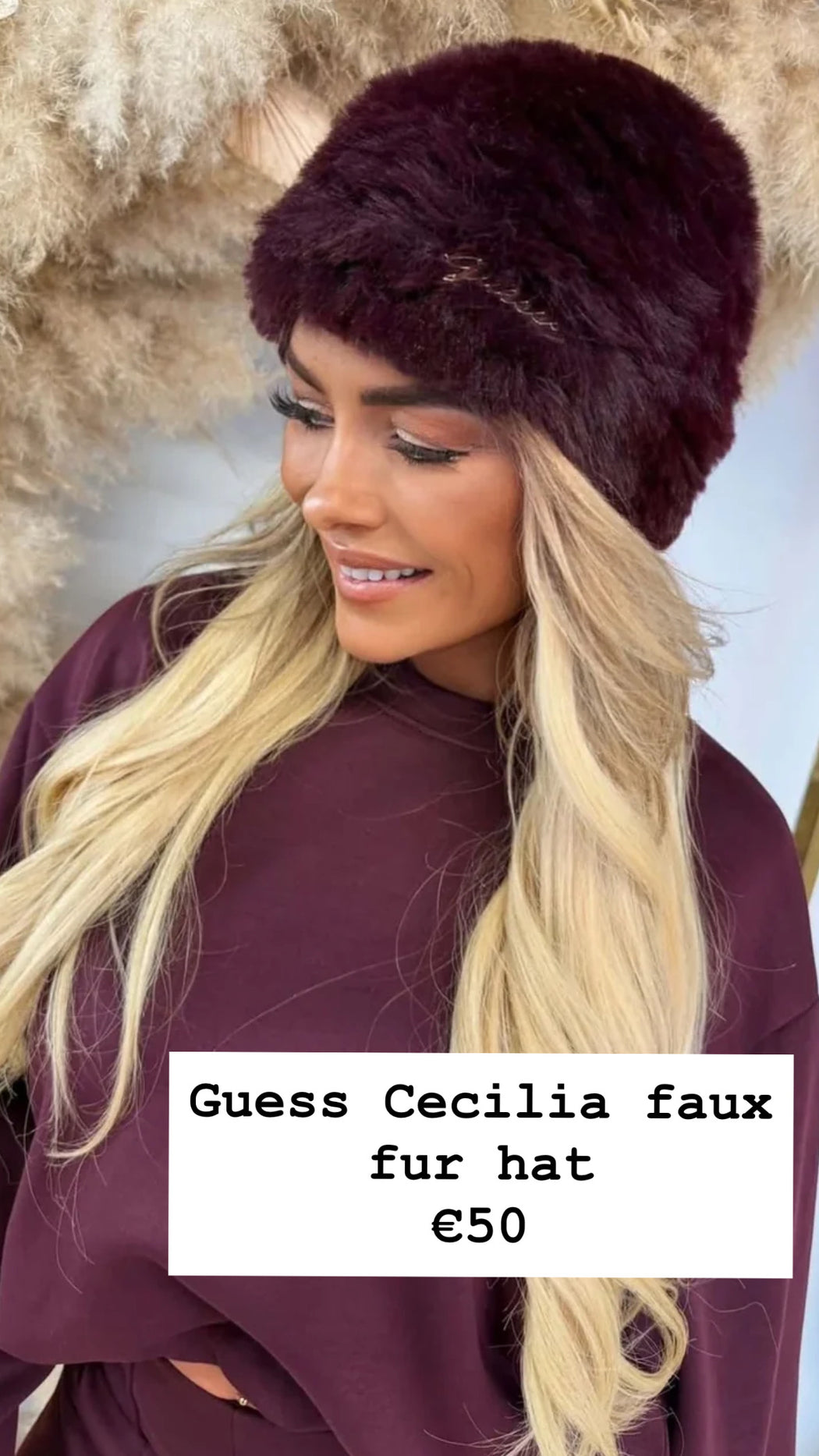 Guess Cecilia faux fur hat
