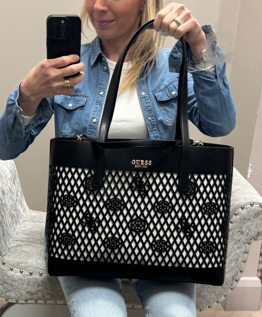 Guess LETTY PG991124 Black 2in1 bag