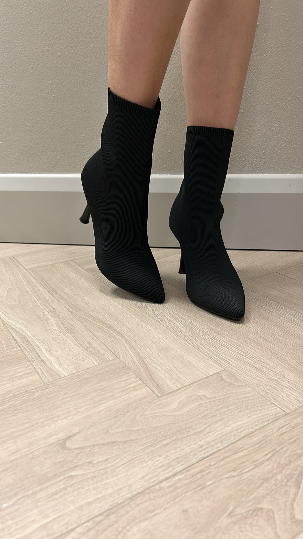 Ruth black sock boots