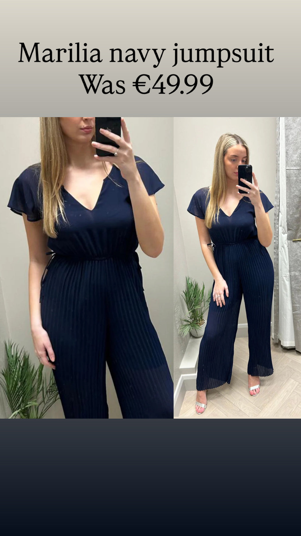 Marilia navy jumpsuit
