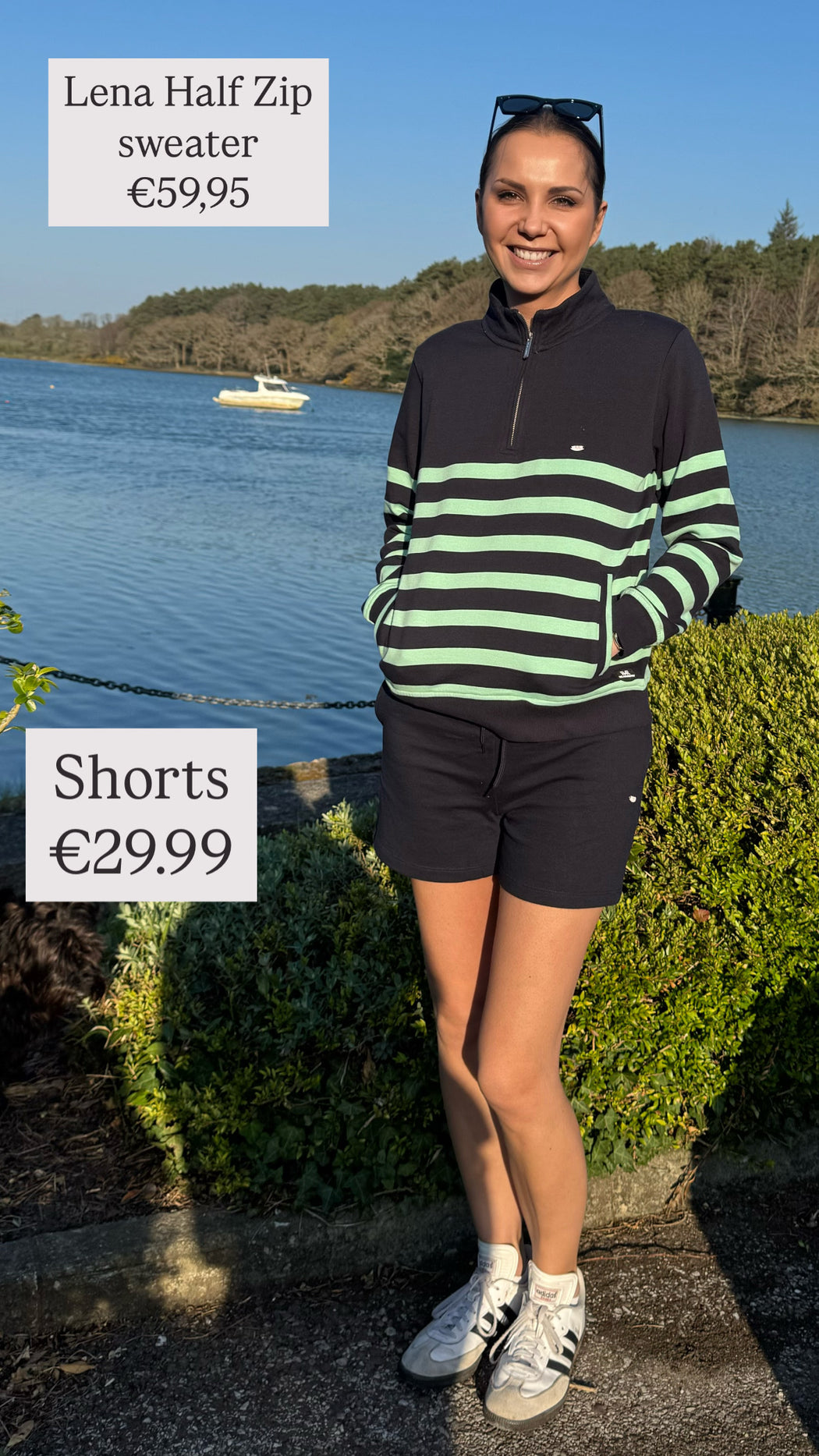 Lena Half Zip sweater