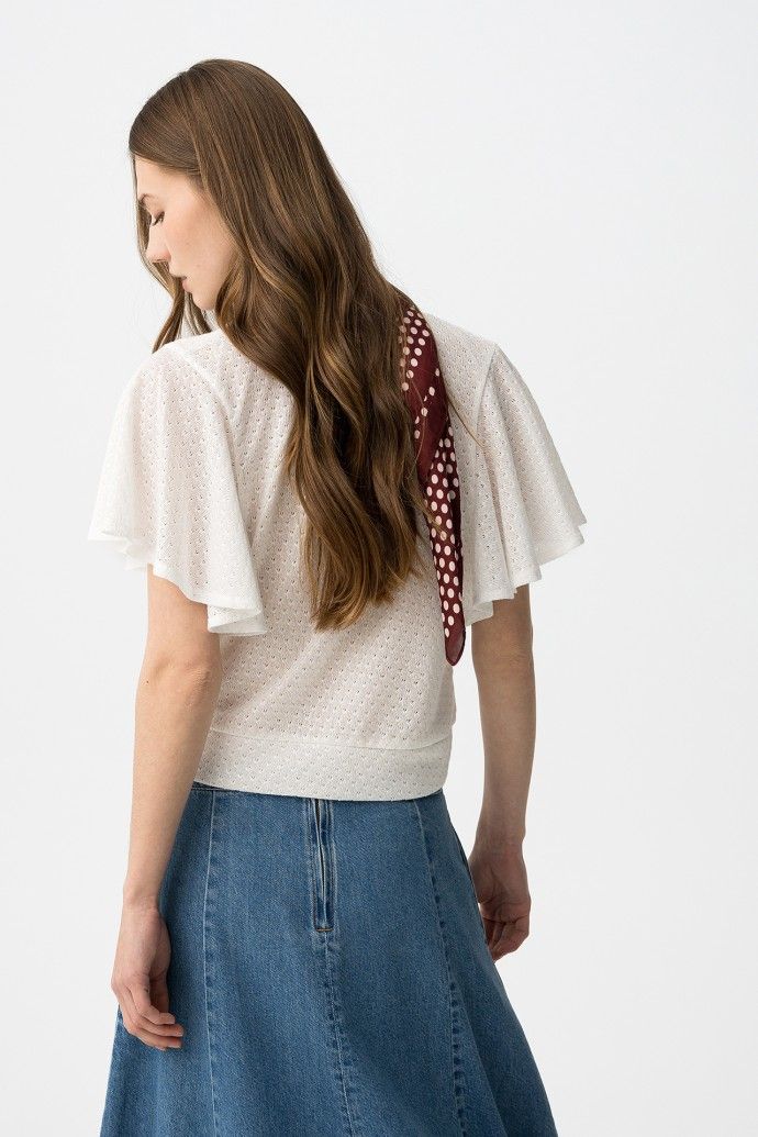 Gia winter white top