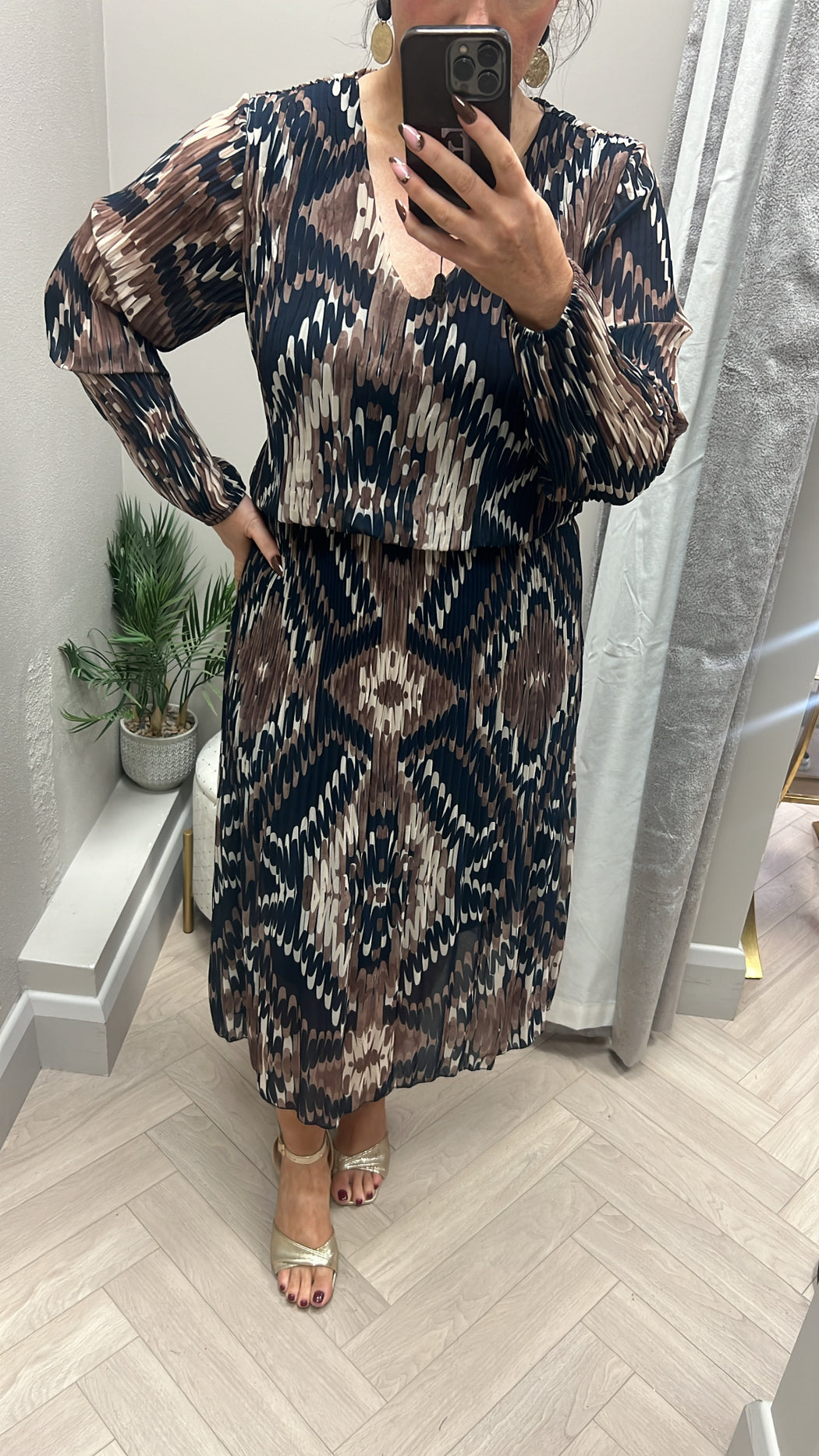 Jessica navy print