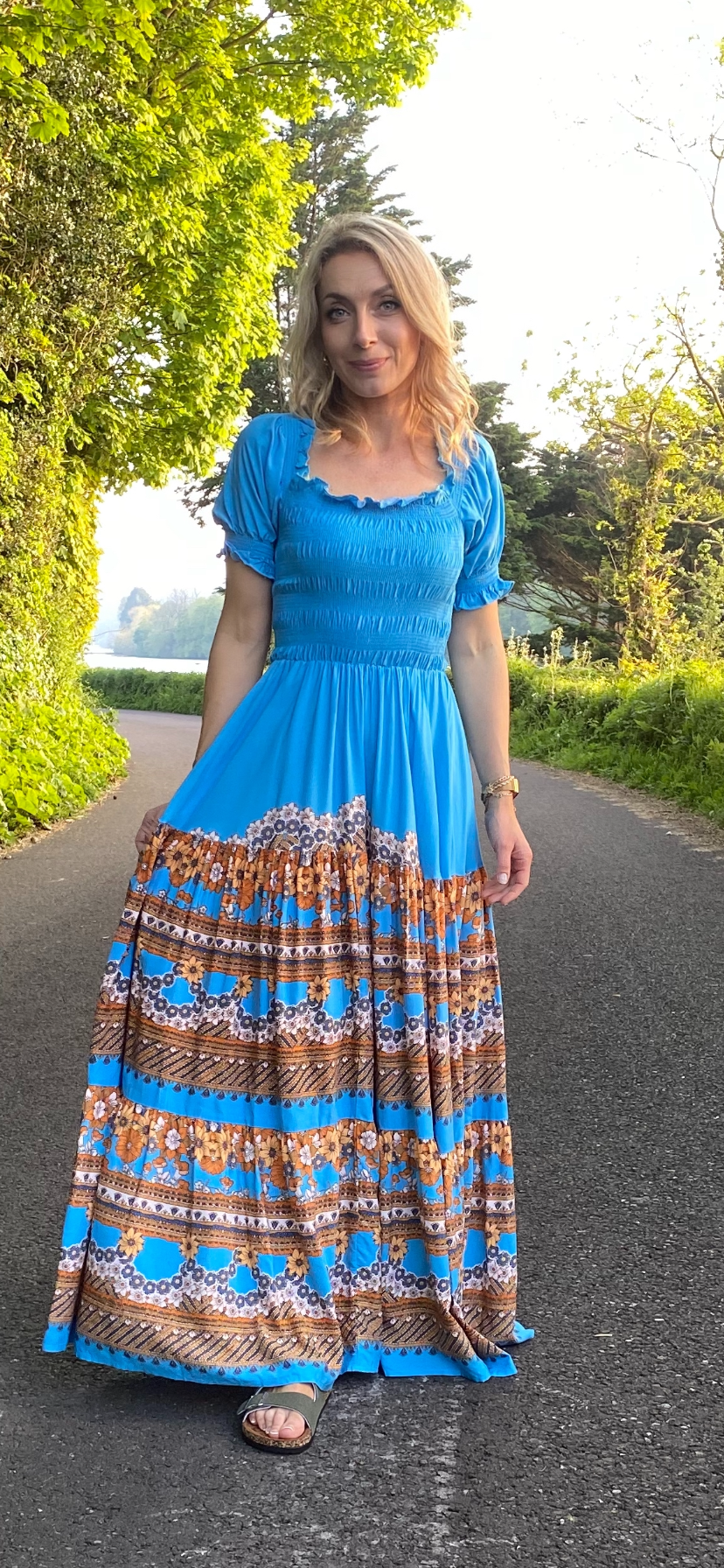 Ginerva print Claudette maxi