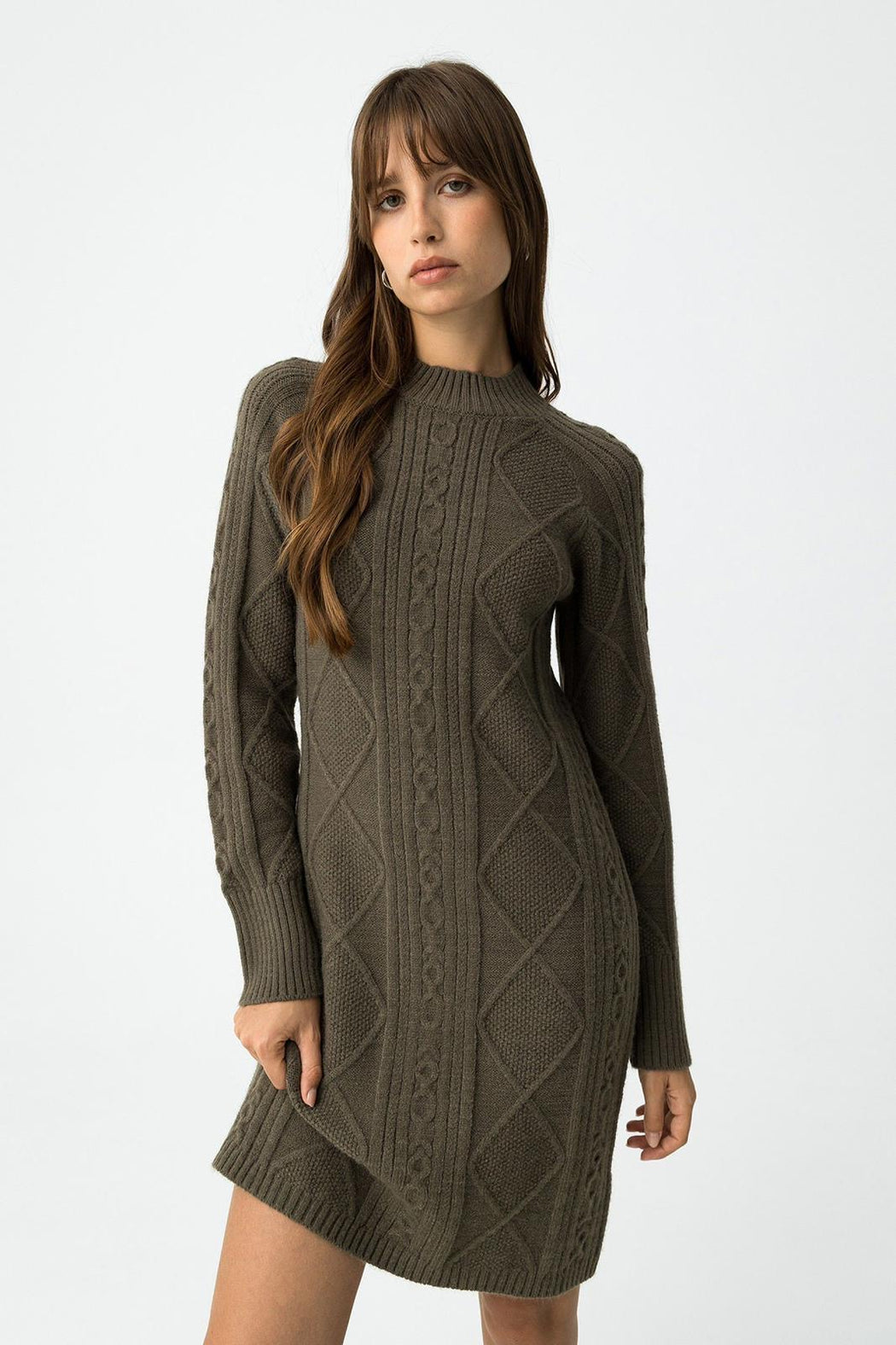 Marijin green knit dress