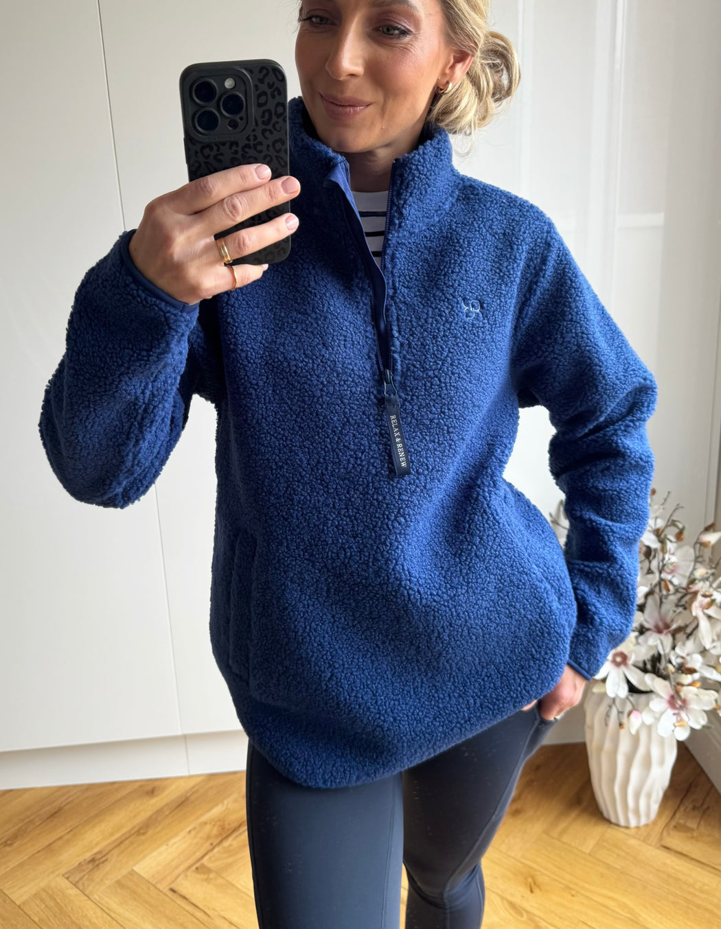 Julia Half Zip Blue