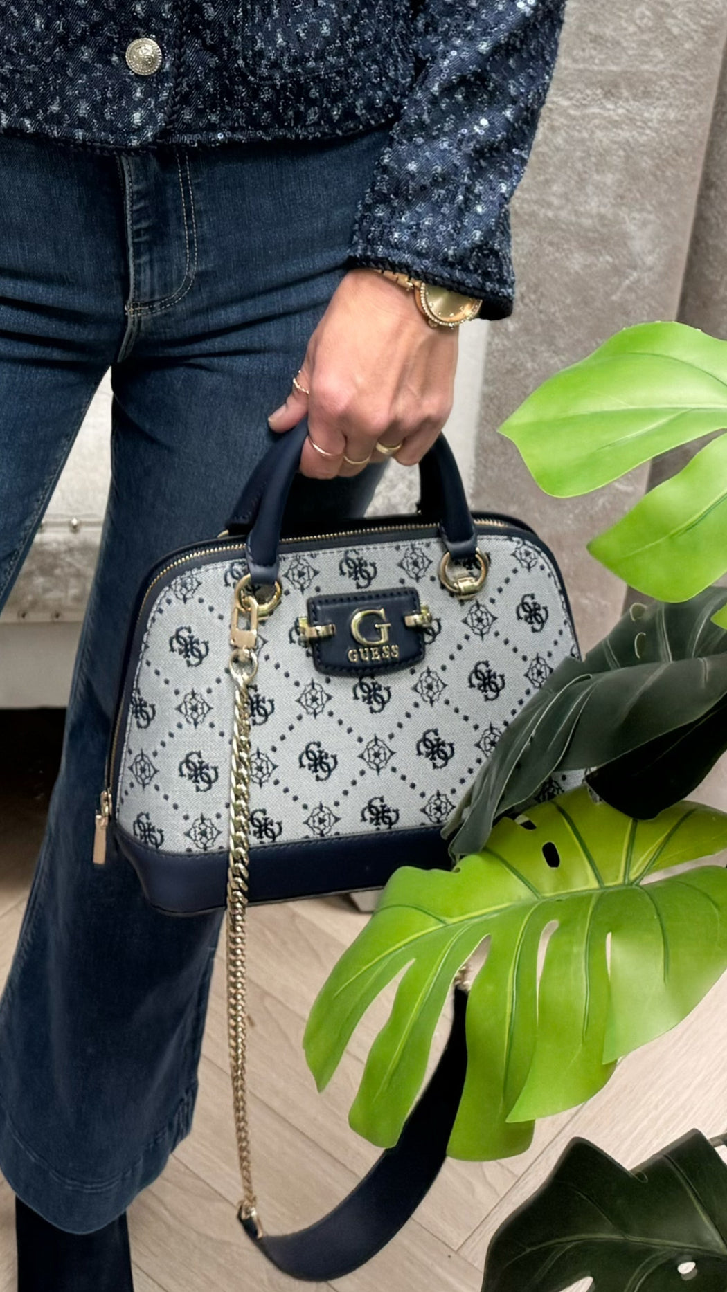 Guess Navy logo NEDA Bag JP965405