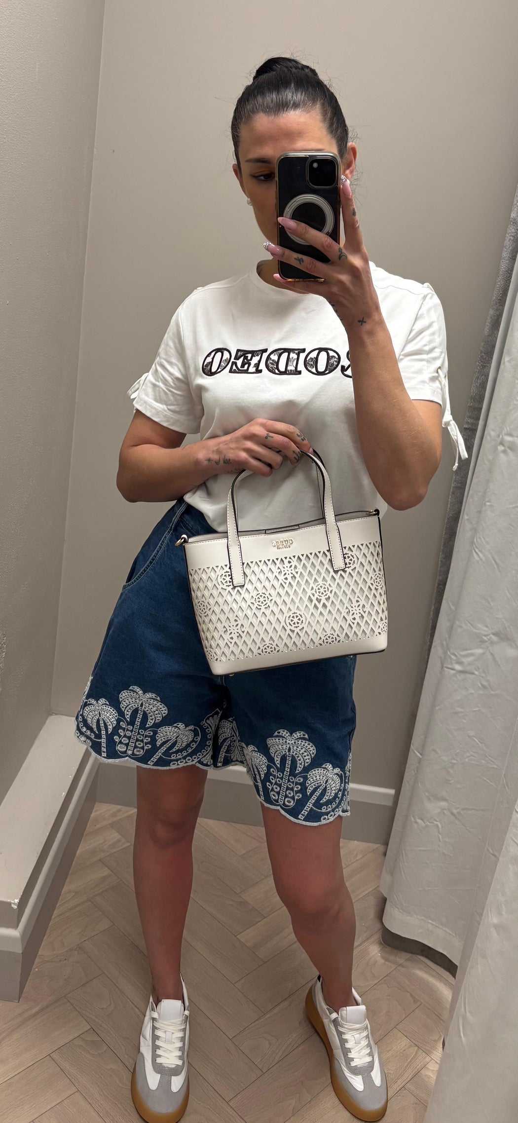 Guess LETTY MINI PG991175 off white 2in1 bag