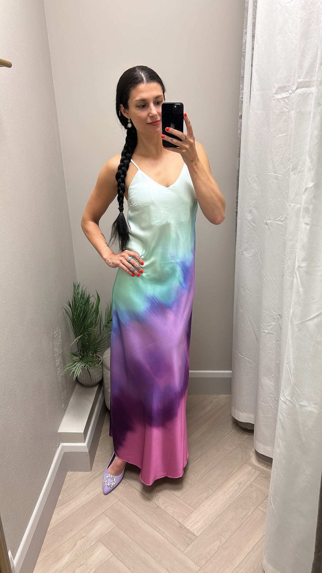 Lexi satin slip dress