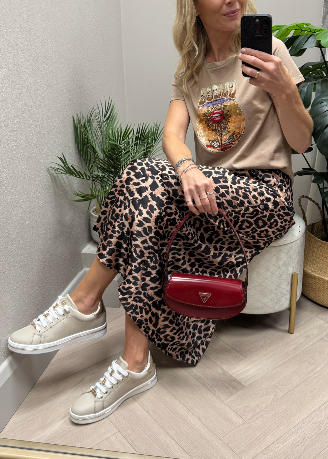 Guess desert flower tee w5y132k9rm1-g1dq