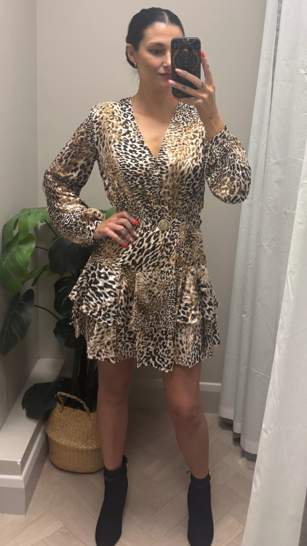 Guess leopard Clarisse flare dress