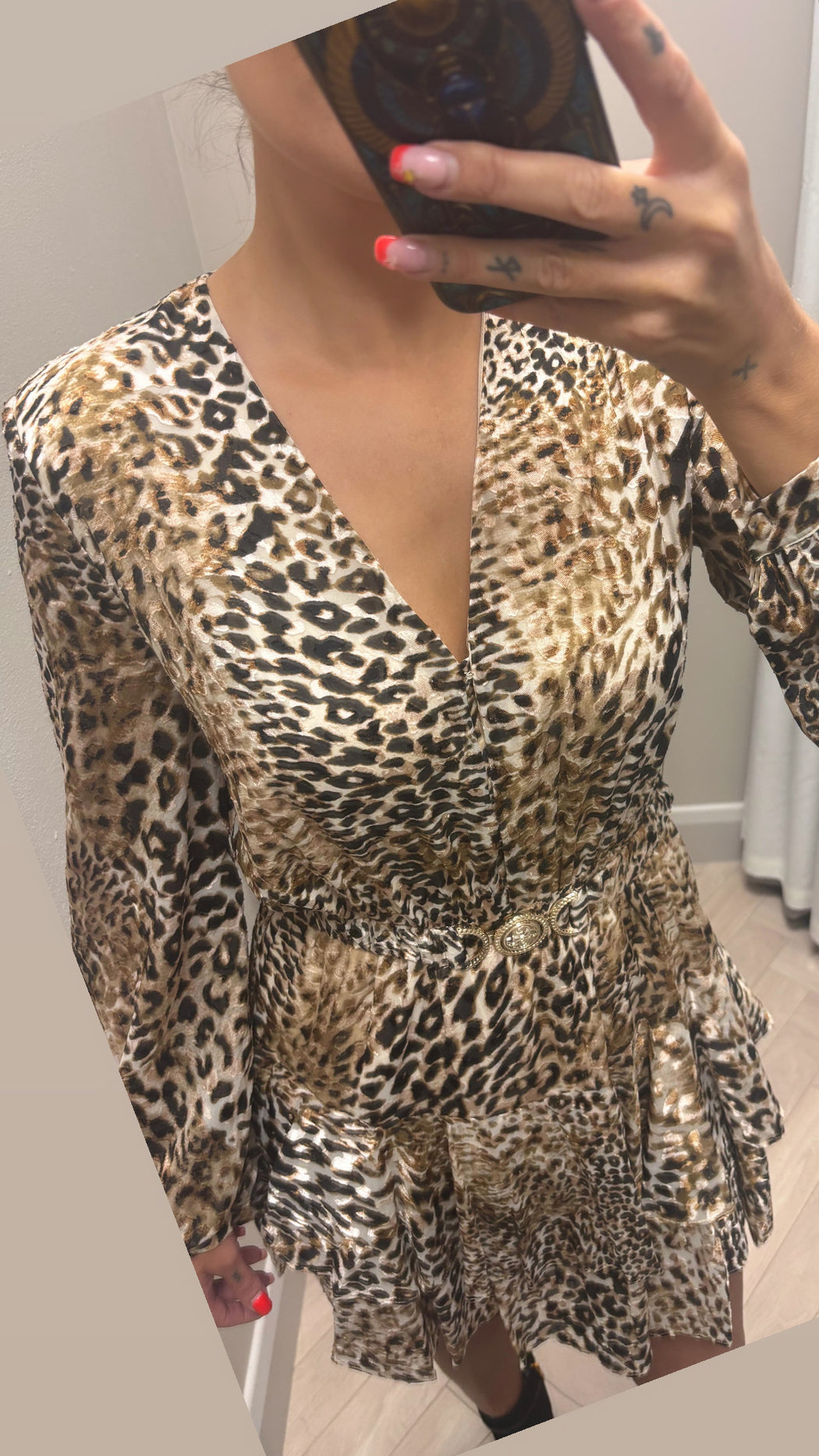 Guess leopard Clarisse flare dress