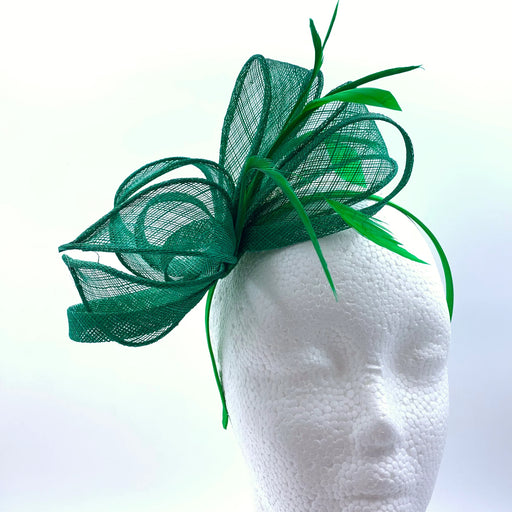 Green megan d02 fascinator
