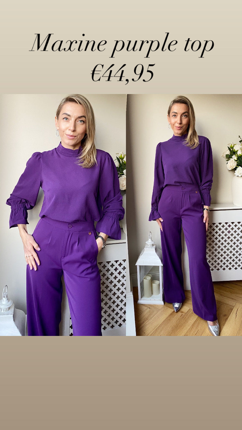 Maxine purple top