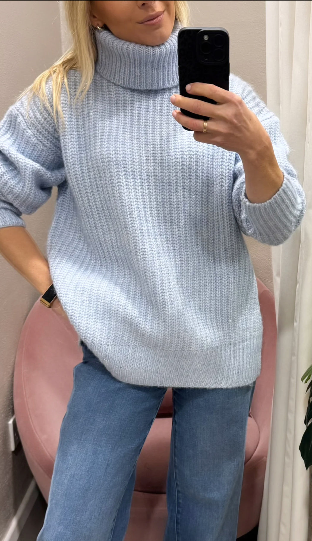 Midnight blue knit