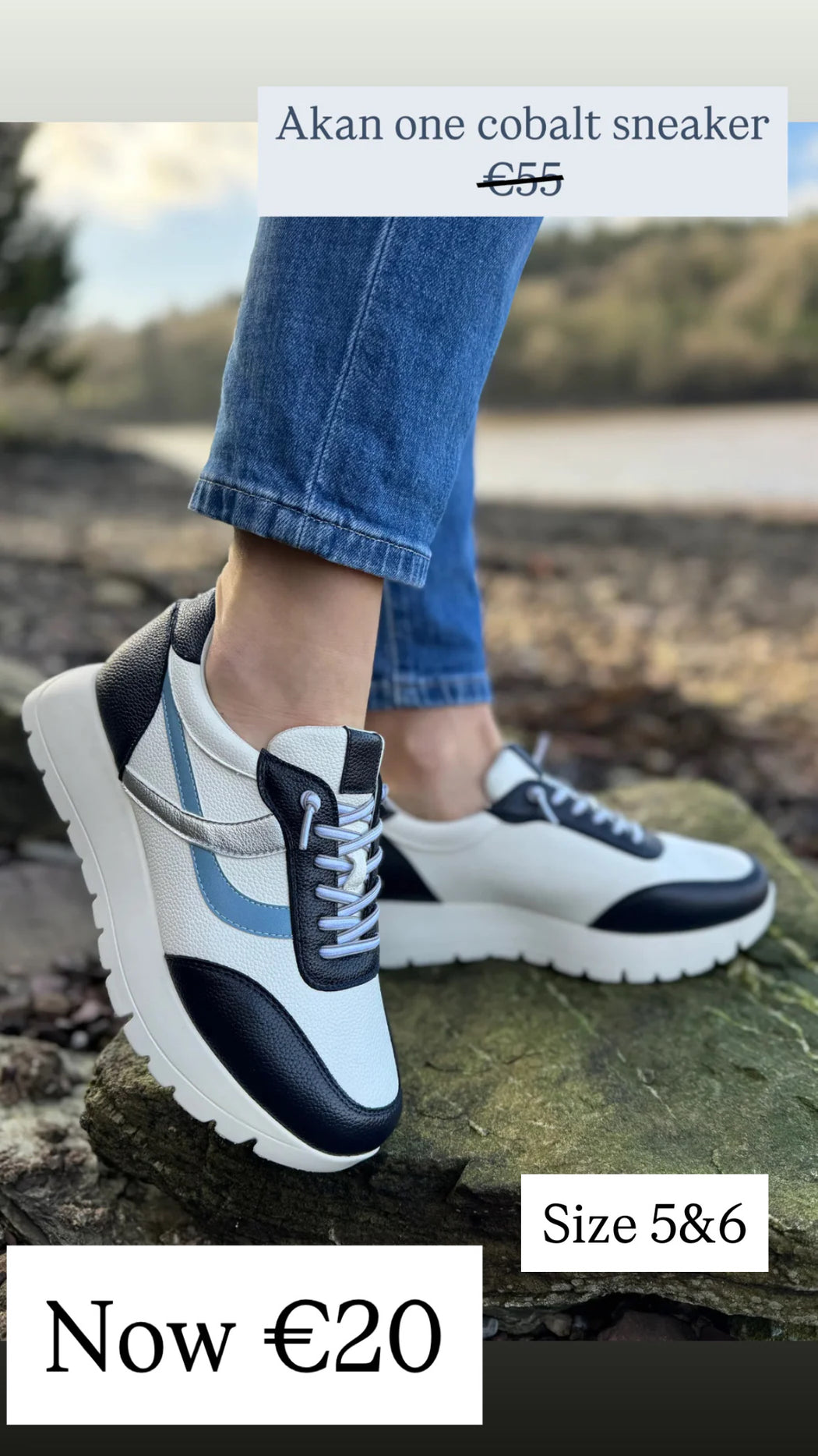 Akan one cobalt sneaker