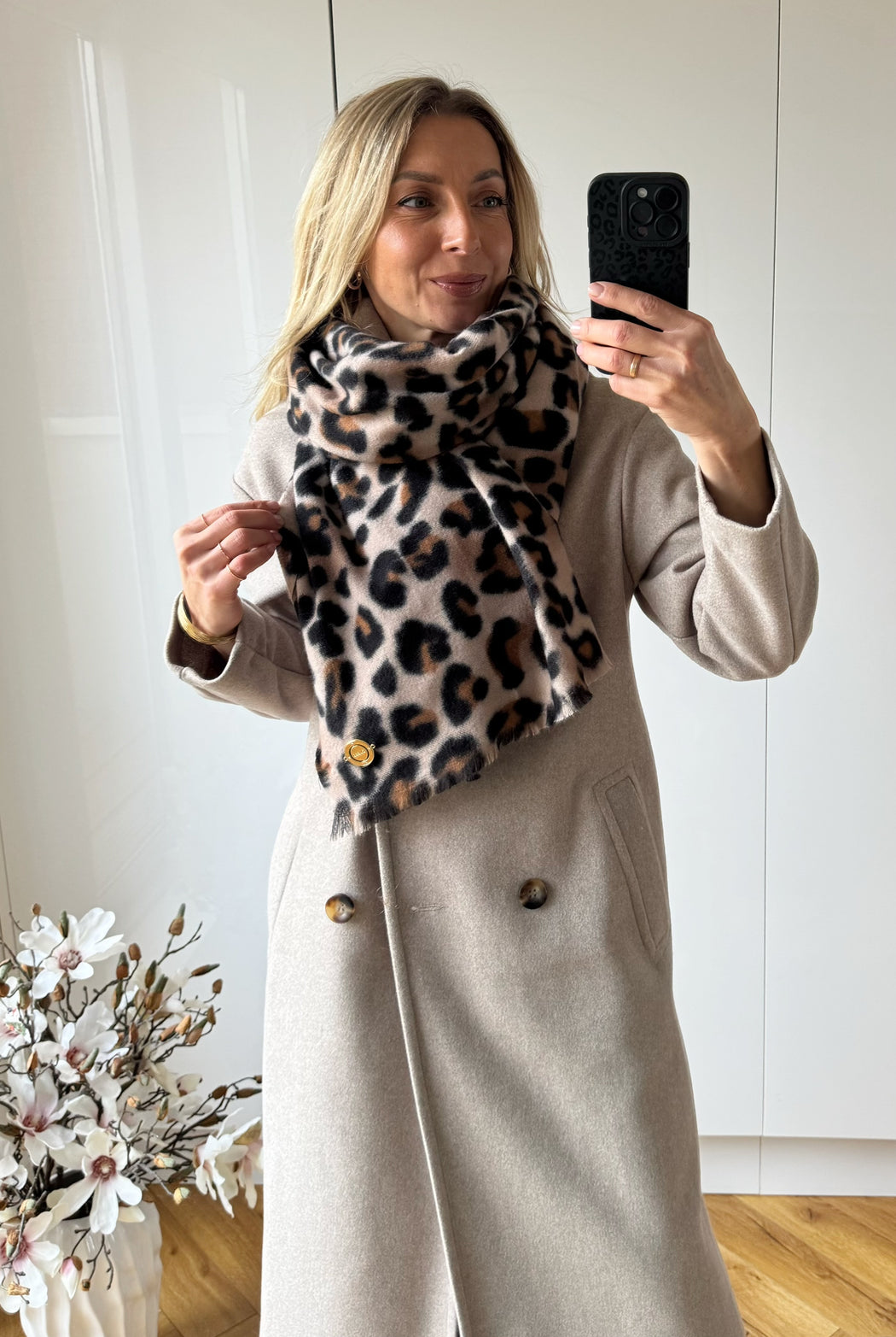 Guess leopard scarf AW5409POL03 - BLA