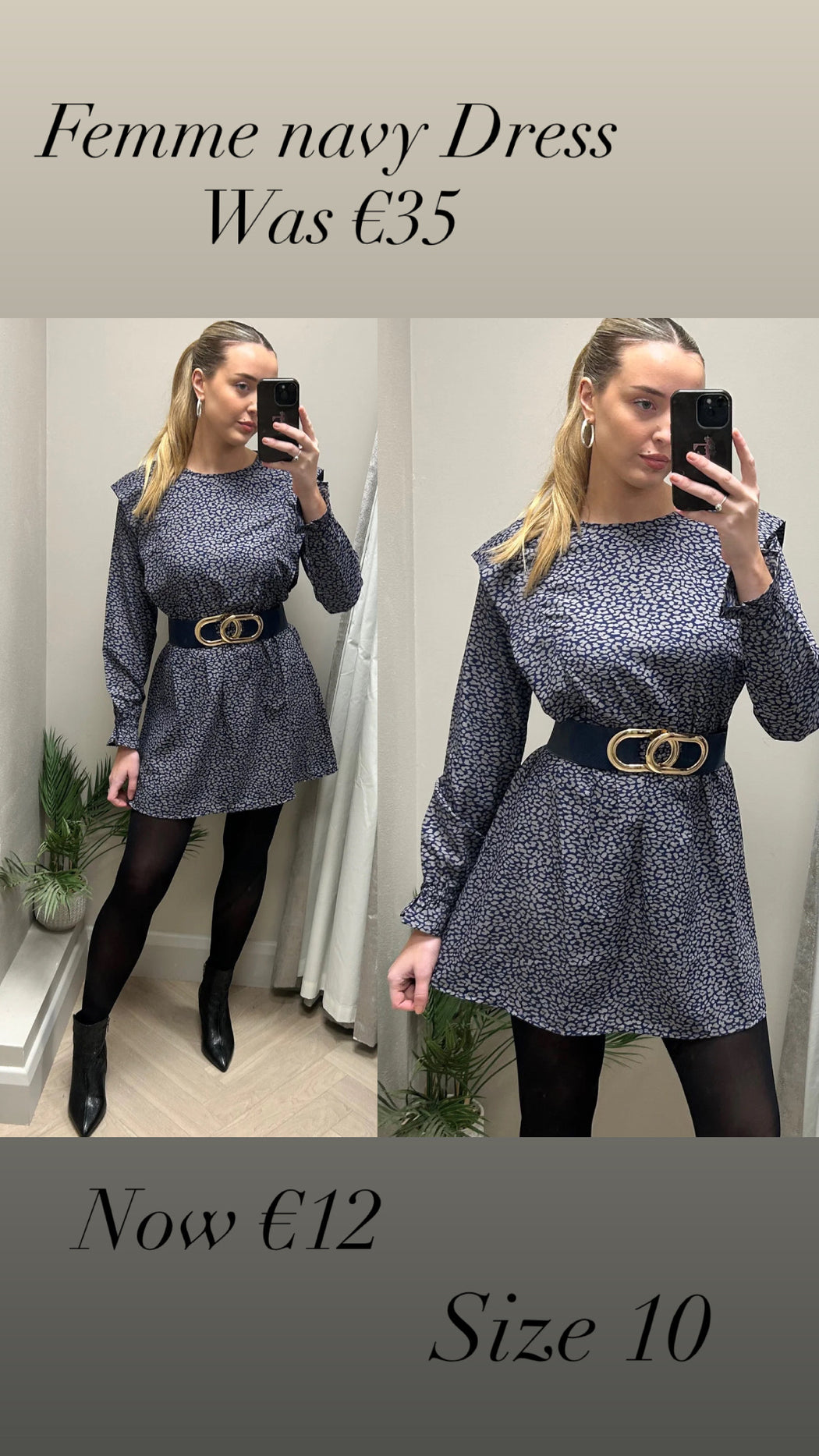 Femme navy dress