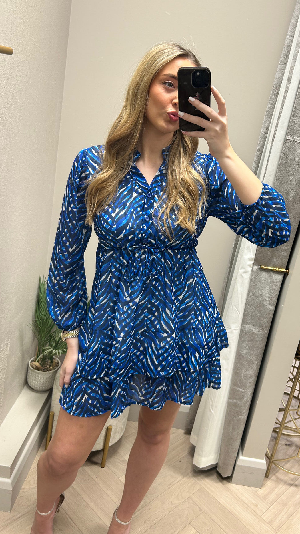 Blue navy  Latina mini dress