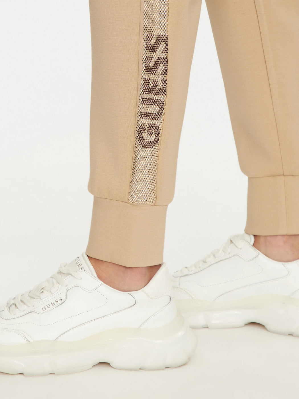 Guess Victoire scuba beige joggers W5RB00KBYE2