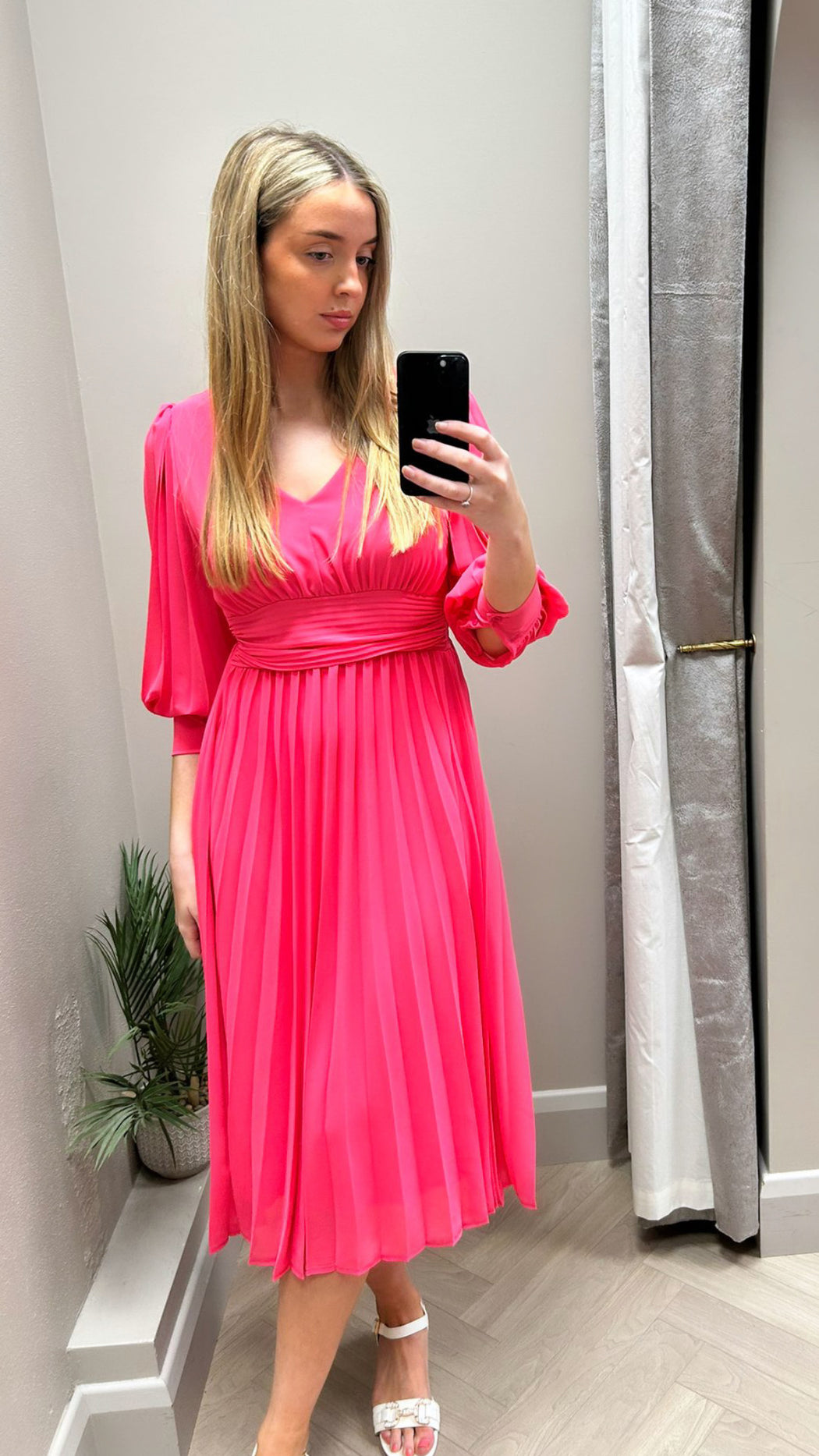 Hannah pink midi