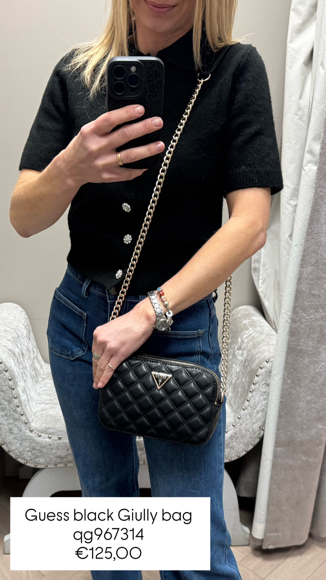 Guess black Giully  bag  qg967314