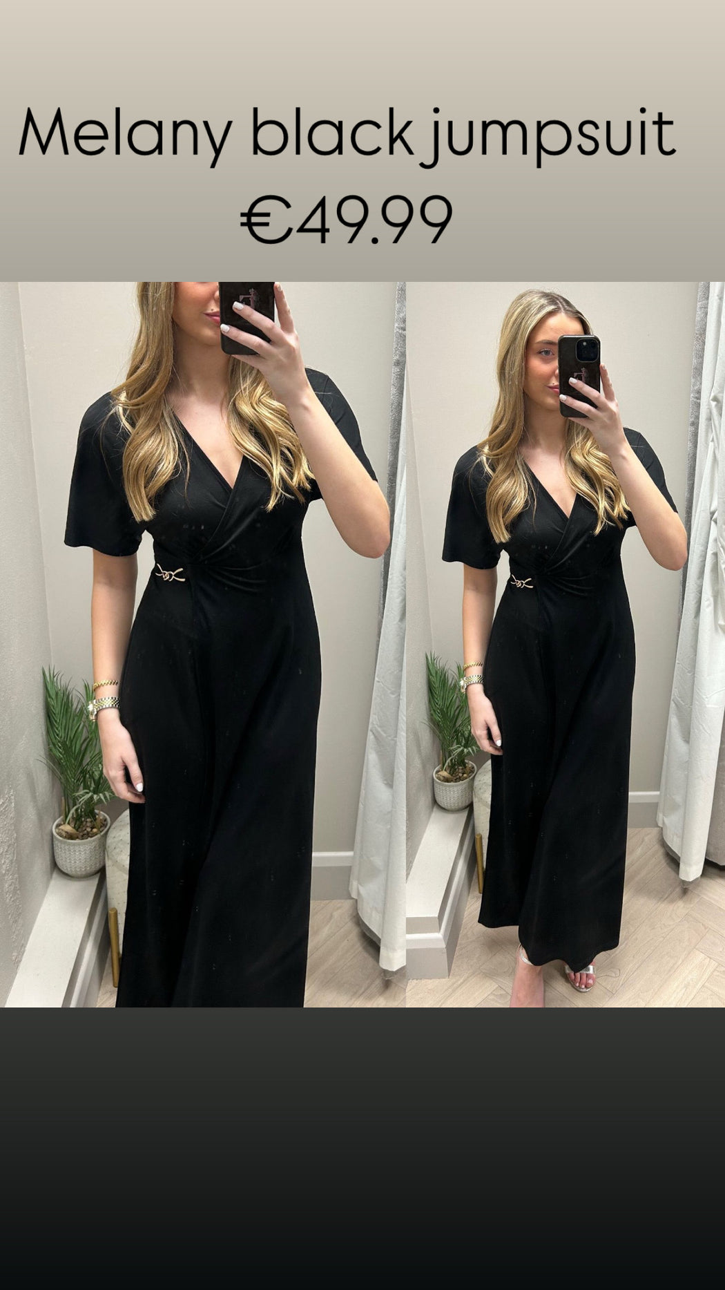 Melany black jumpsuit