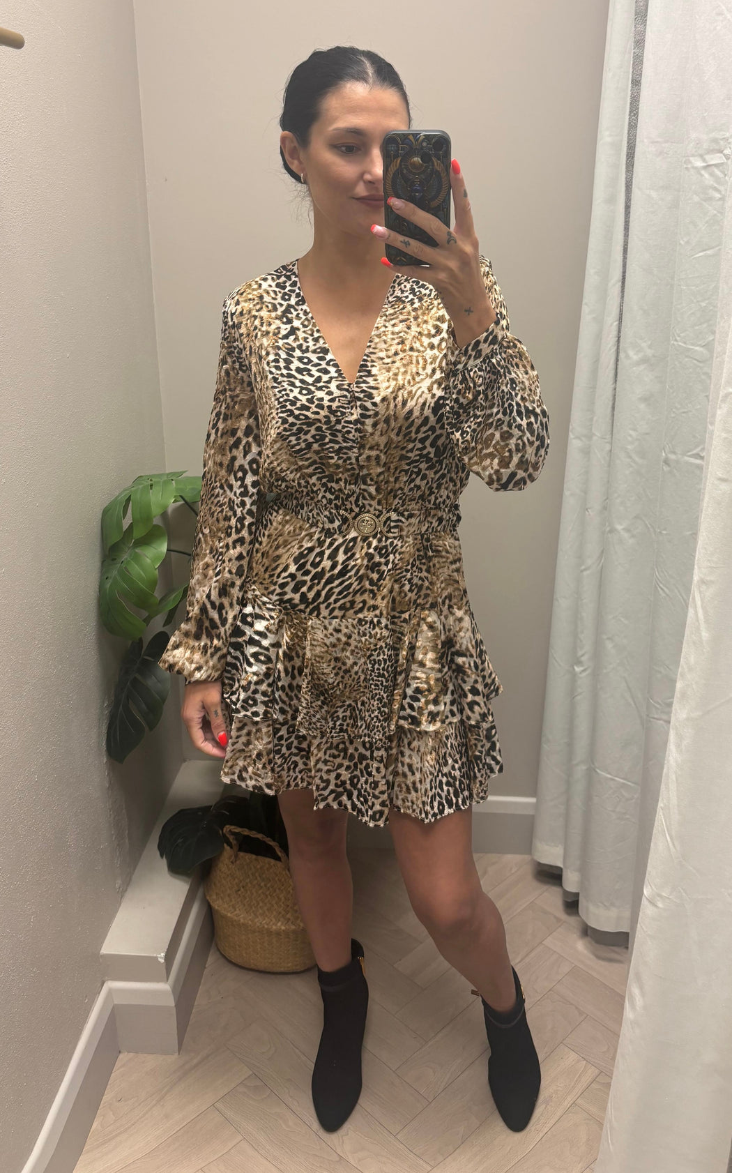 Guess leopard Clarisse flare dress
